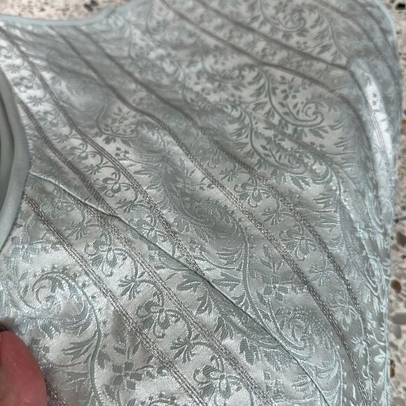 Jessica McClintock for Dillards sea green drop waist dress 3/4 - Picture 10 of 10